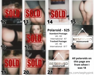 All my physical items panties stickers socks prints polaroids more in part 3