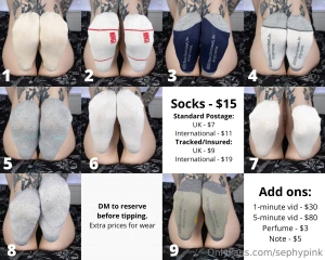 All my physical items panties stickers socks prints polaroids more in part 2