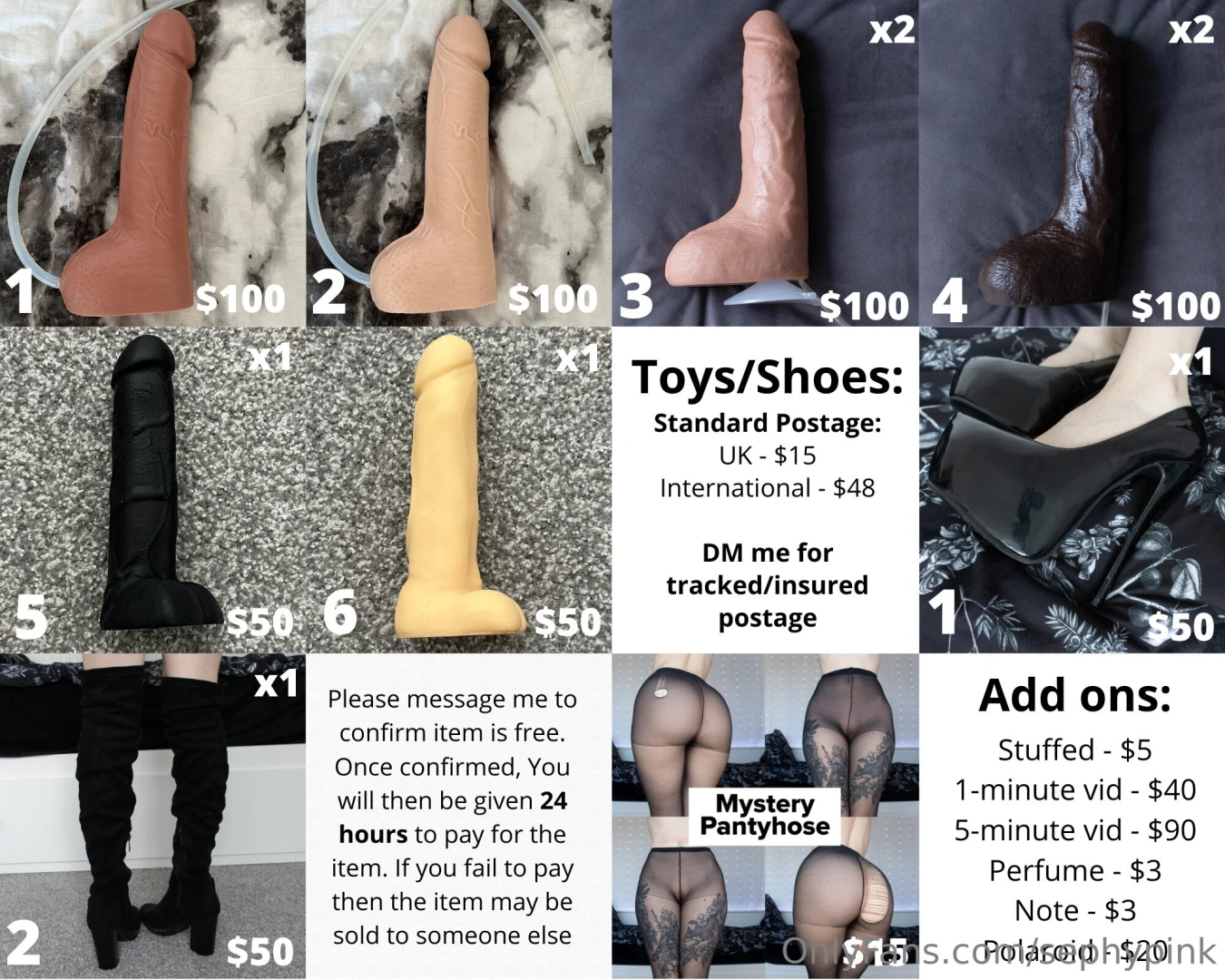 All my physical items panties stickers socks prints polaroids more in part 4 