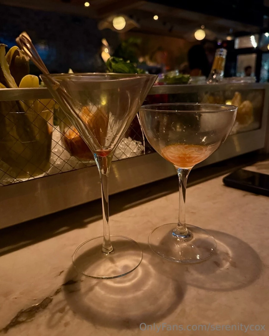 We finished our cocktails and he s just suggested a second location i 