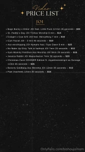 Updated may 1st 2025 here is the price list for all my past videos you