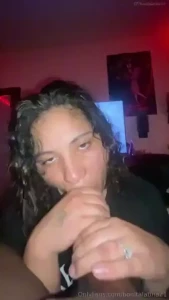 Bond after blow sexy latina sucks black dick gets tied up and takes