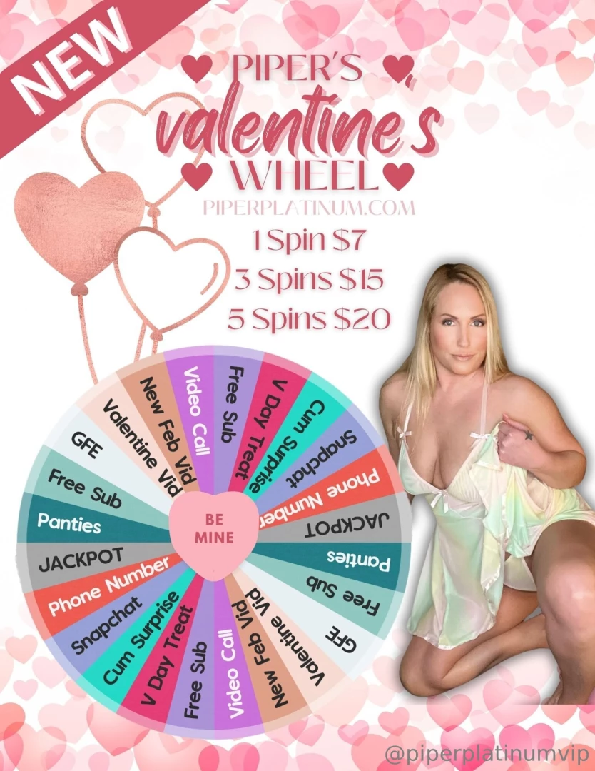 Spin-2-win nbsp it s almost february babe the month of love and one 
