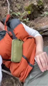 Extended cut jerking off by a waterfall is a great way to spend a