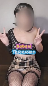 Kobeni threesome 25 mins kobeni makes an offering of two massive