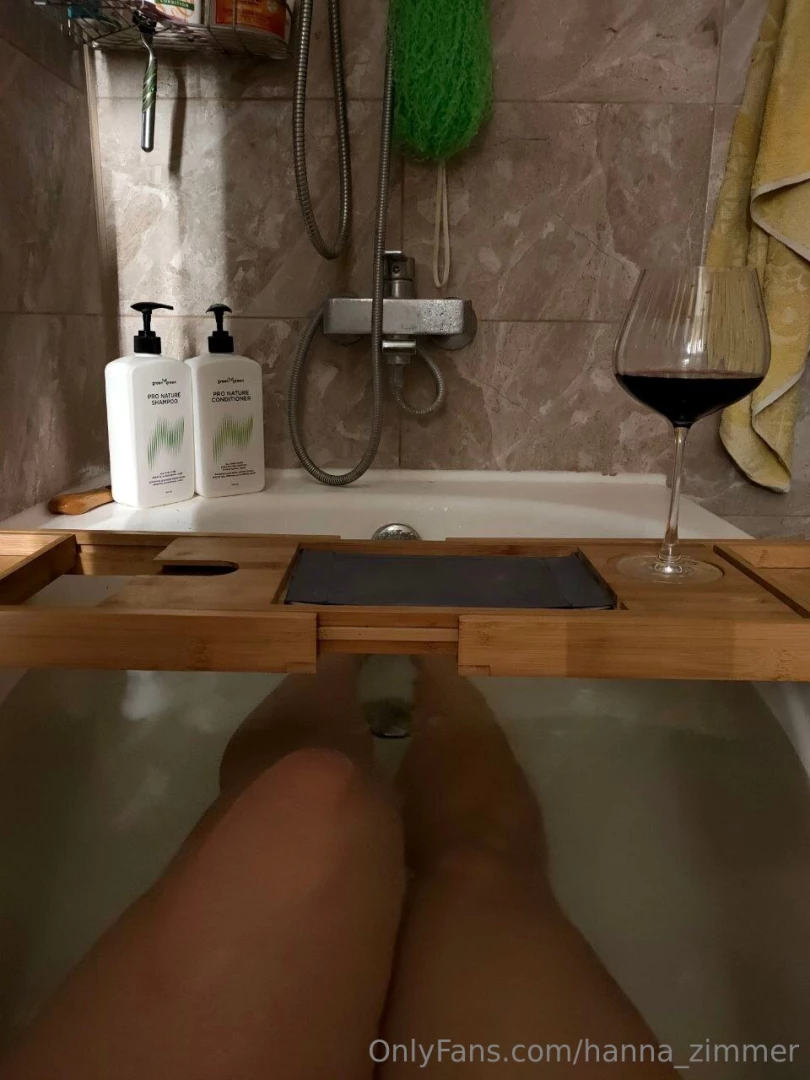 Long bath glass of red soft music just me my thoughts and this little 