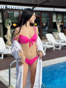 Imagine warm water a pool at night and just the two of us the waves