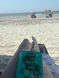 Reading some smut on the beach hehehe