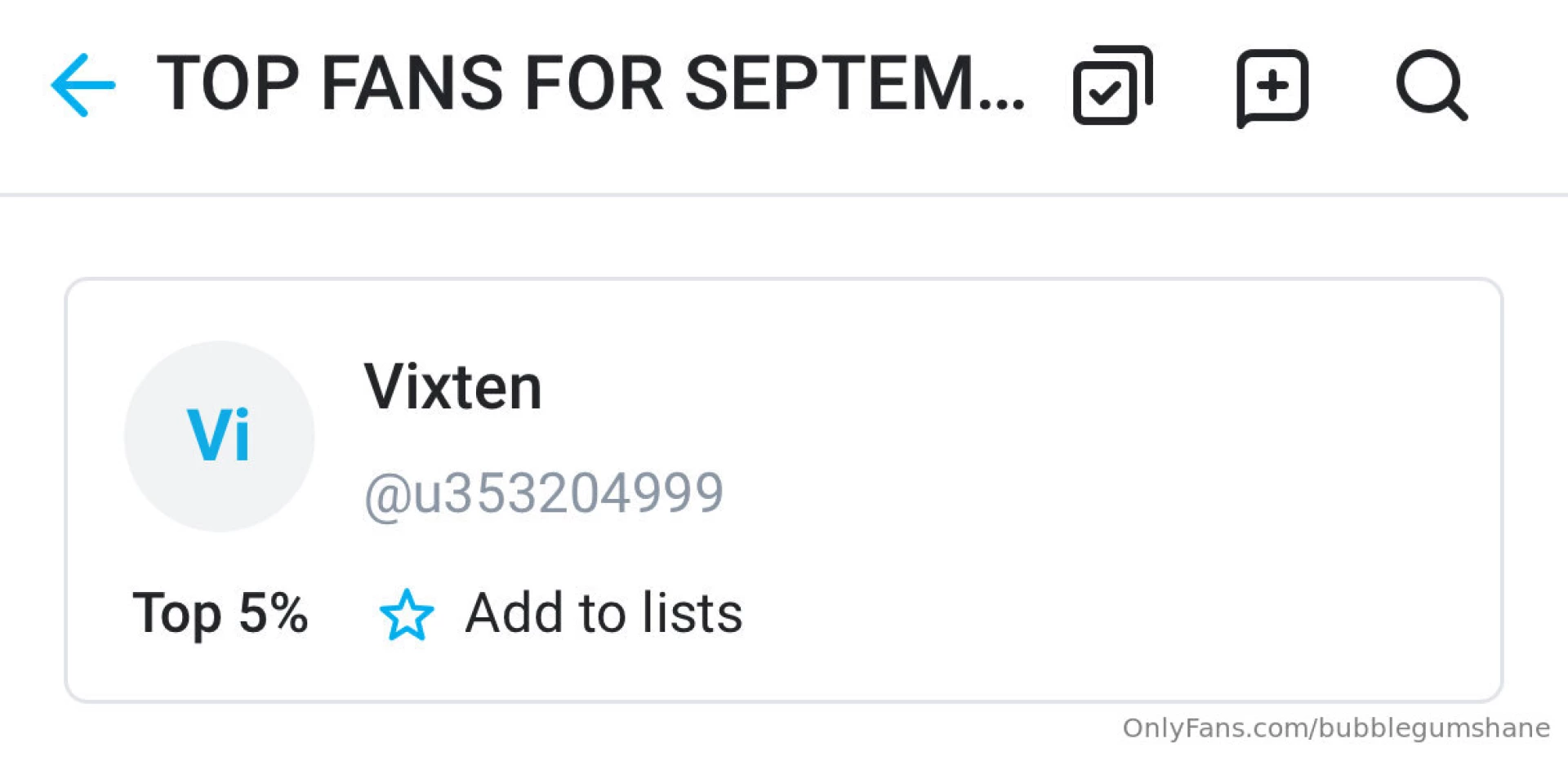 The results are in september s number one fan is vixten 