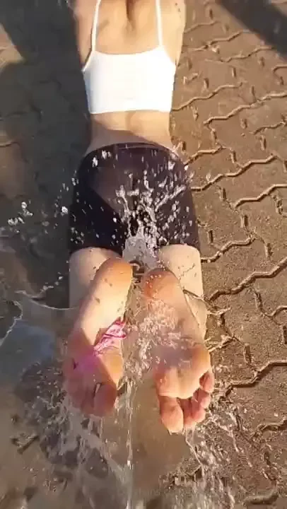 It s so hot you decide to help me keep it cool with a cold water 