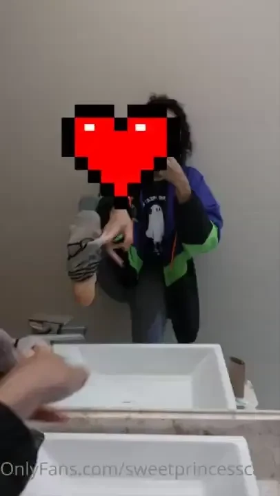 Quick sock removal in the pub s bathroom xd 