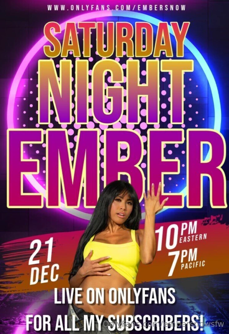 This saturday night only one place to watch me live - on my vip 