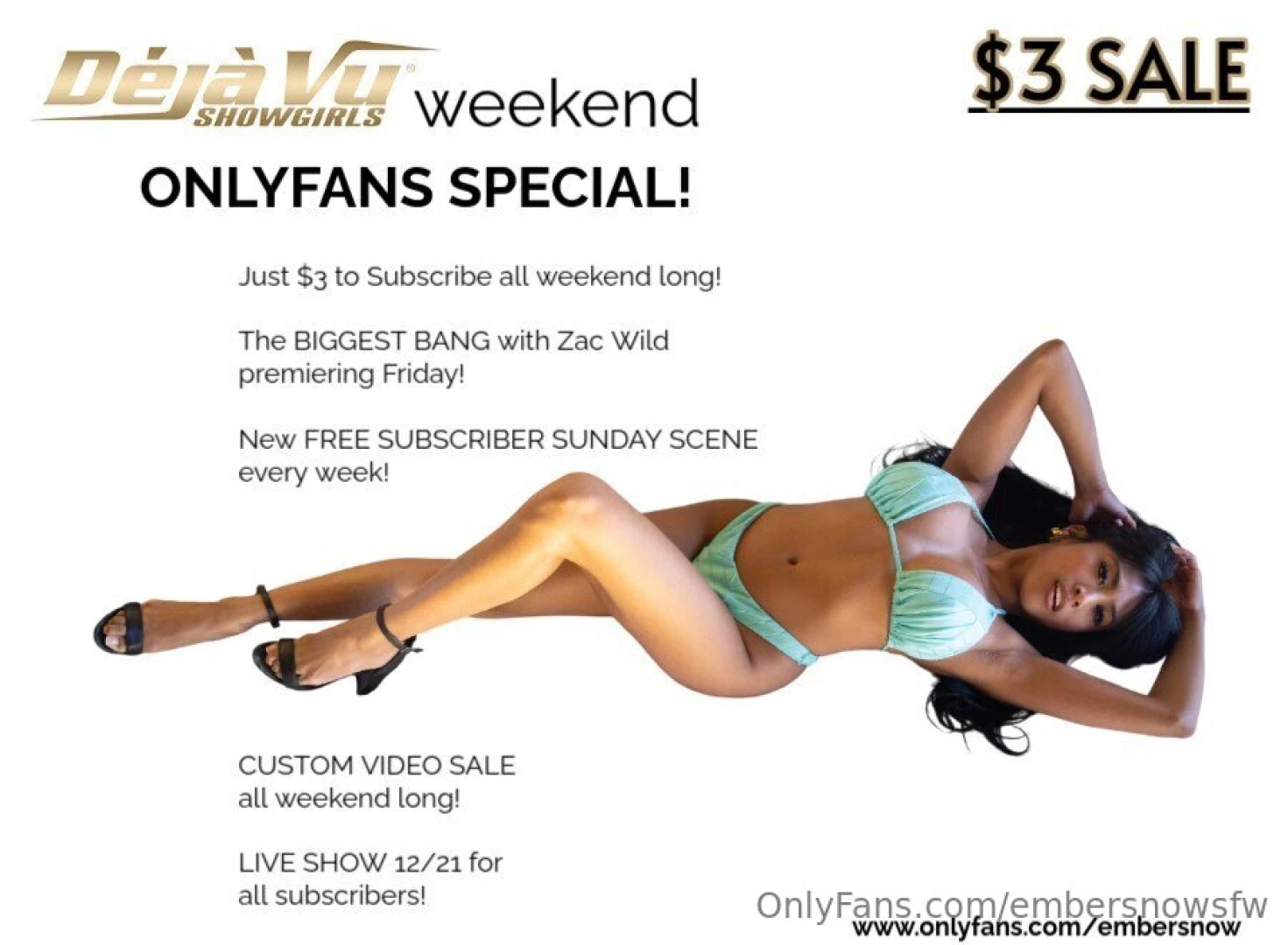 We re doing it again this weekend i ll be dancing at deja vu showgirls 