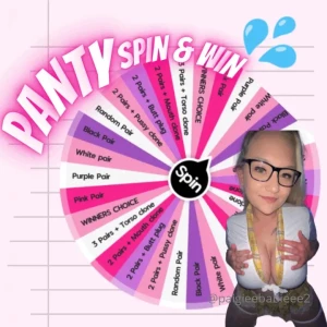 Paigey s panty wheel you re guaranteed to win my panties with this one