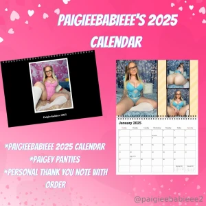 50 off my 2025 calendar for the first fan only