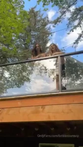Don t be shy get up here and hang with us