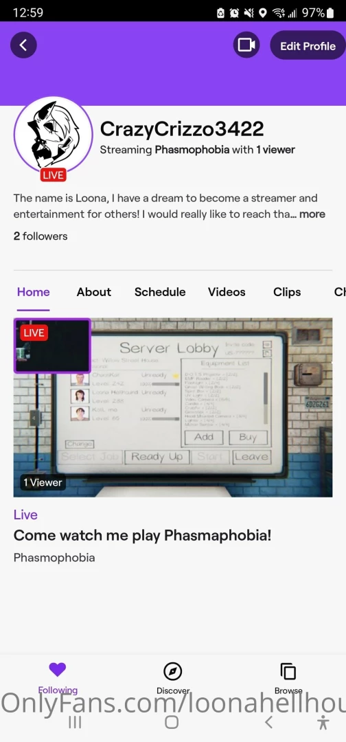 Go watch my stream play fnaf 