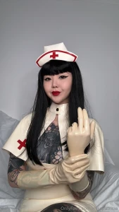 Time for your prostate examination filming latex custom videos next