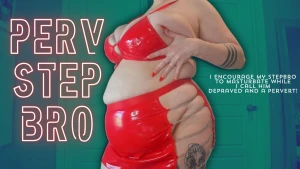 Step-sister roleplay where i am wearing a red sexy outfit that shows
