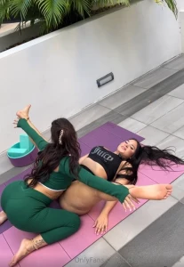 Me and victoriabanxxxx crushed our stretch and fit episode big asses part 1