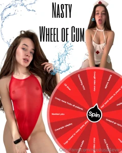 Nasty wheel of cum ive never done a naughtier spin the wheel itll only part 1