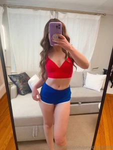 Wearing the tiniest shorts and pretending it s no big deal