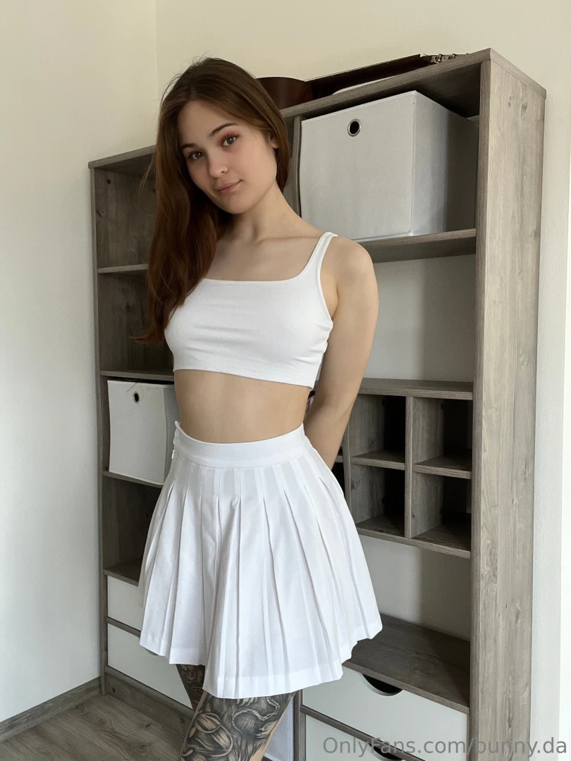 I ve probably already said that white looks good on me huh do you 