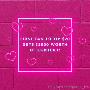 First fan only tip 20 for 2000 worth of content sent to your dms