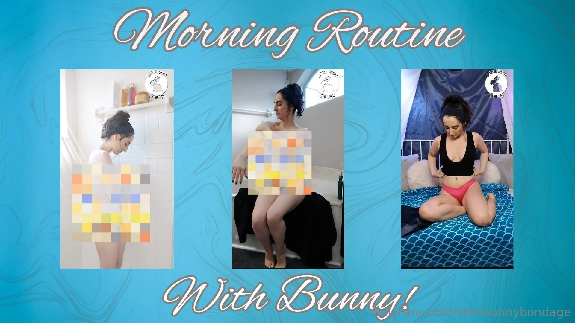 Follow bunny through her morning rountine she gets up and makes her 