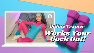 You started a new online workout program with a personal trainer she part 1