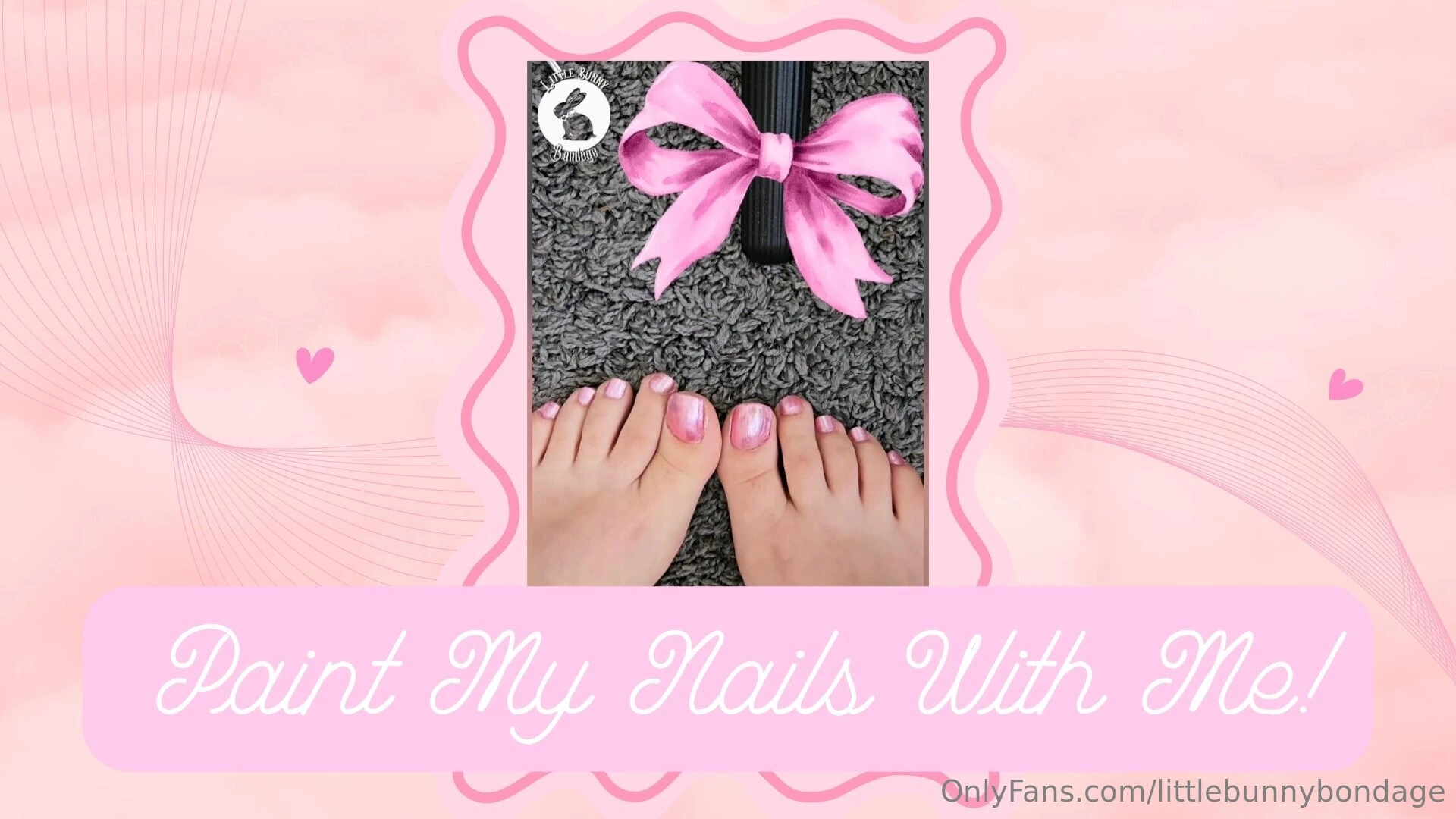Paint my toenails a cute pink with me 