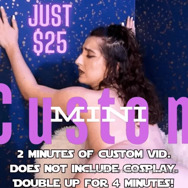 Check out my new mini-custom menu just 25 to get something special and 