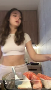 Lunch today buckwheat avocado and some salmon