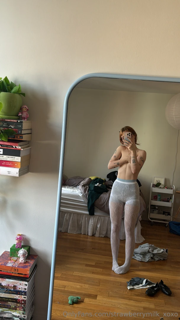 Caught in the middle of getting ready or maybe i just wanted you to 