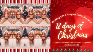 12 naughty day of christmas join me this year and get 2 ppv s daily