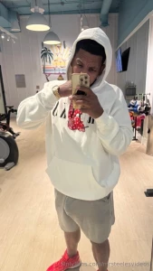 Hotel gyms dick flopping while squatting