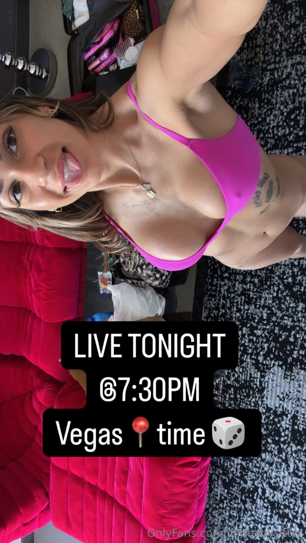 Live tonight 7 30pm vegas time be there 