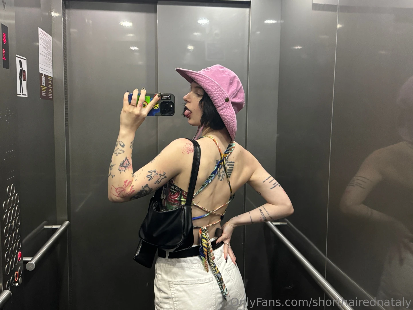 An elevator is a great place for a quick photo shoot i couldn t resist 