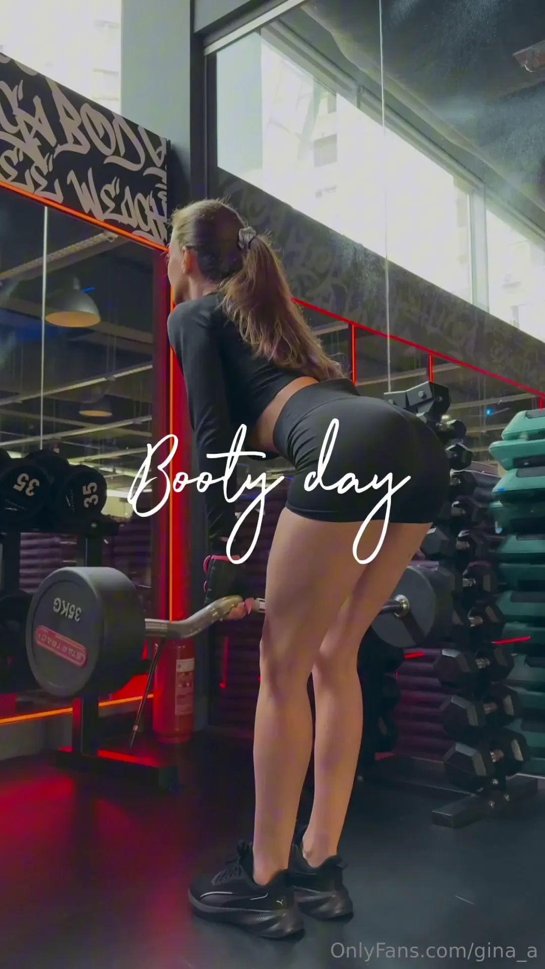 Booty day happy endorphins my secret consistency hydration and a lot 