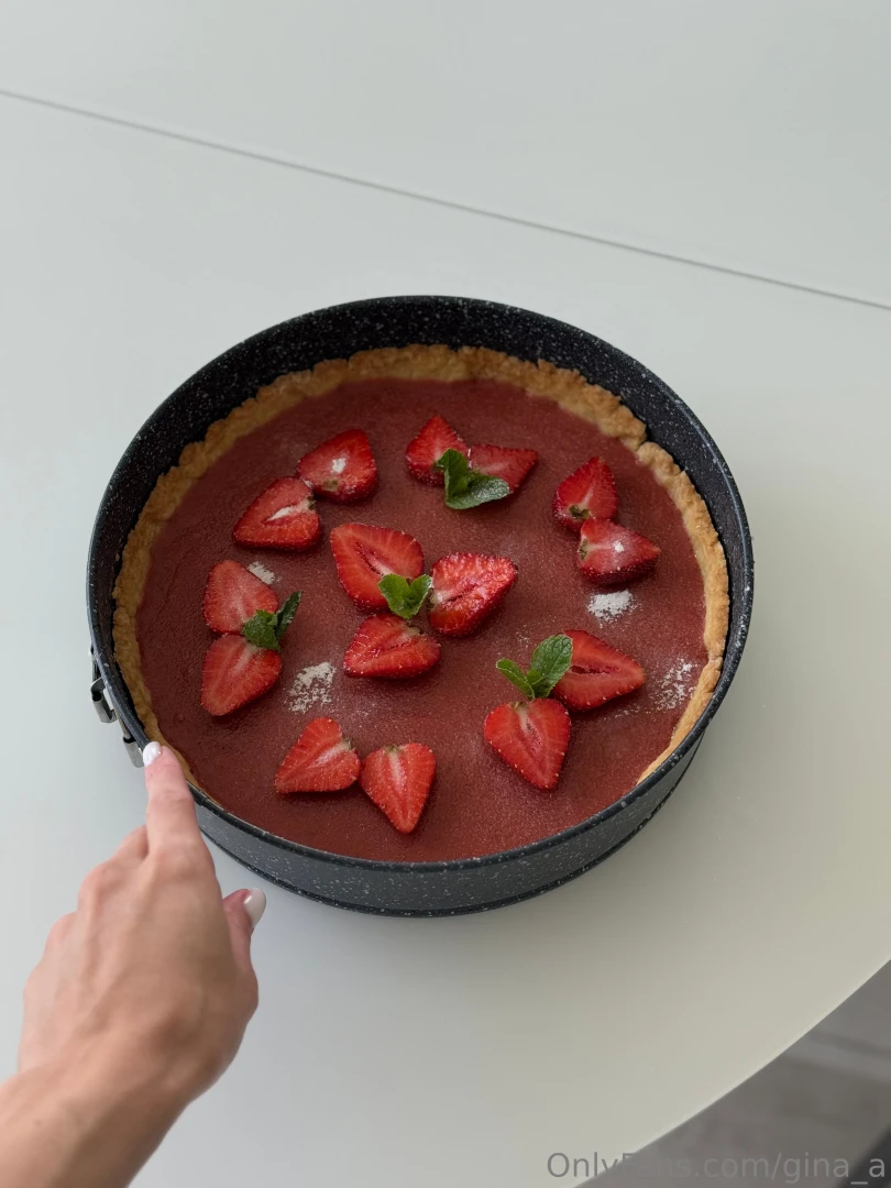 Made this cake with love and lots of berries healthy not exactly 