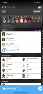 Add me patricetrecey1 on snapchat for my private snap story