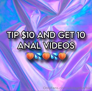Tip 10 and get 10 anal videos part 1