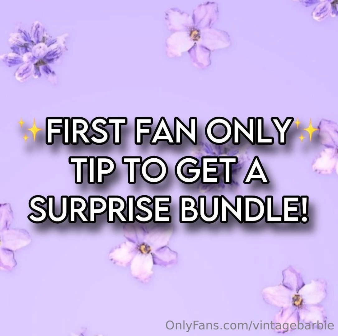 First fan only tip to get a surprise bundle 