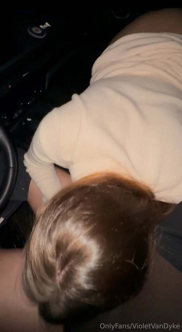 Told him to pull over so he could nut in my mouth 