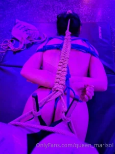 I got tied up last night in front of a group of people and it was so part 2