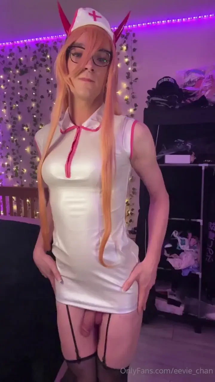 The nurse will see you now cosplaying as power from chainsaw man in a 