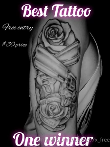 Best tattoo starting 20th january ends 1st february dm your pic with