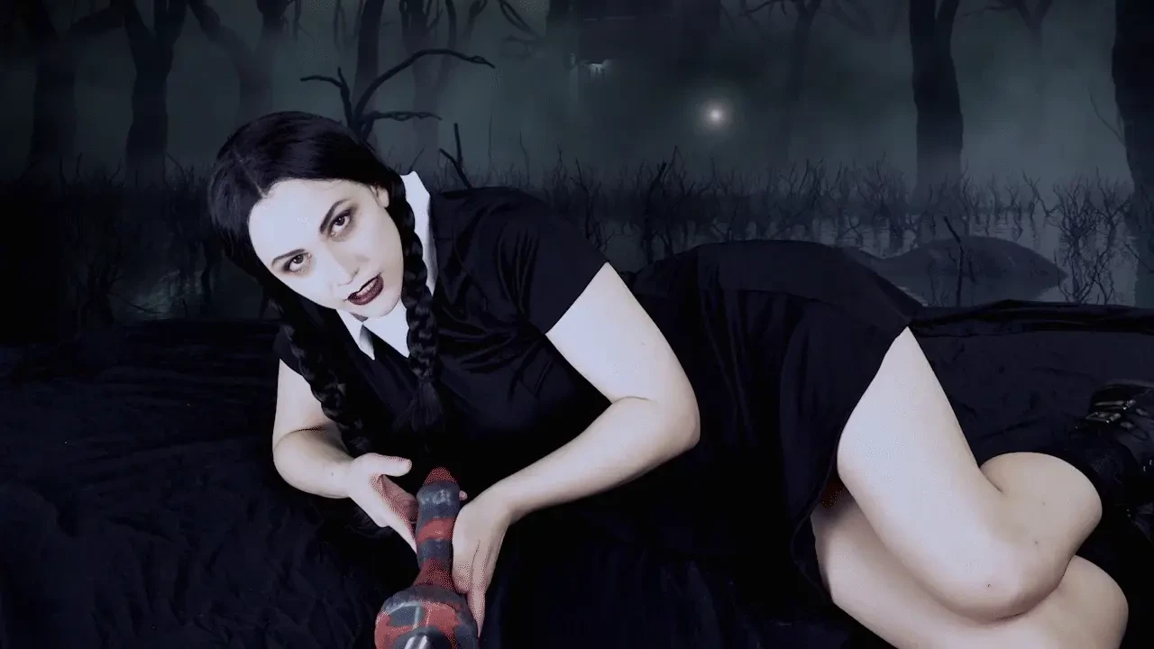 Wednesday addams - swamp monster fuck machine 15 - 14 19 wednesday has 