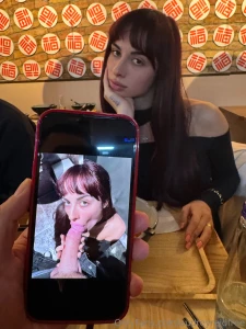 We got so horny at dinner that we couldnt wait until we got home we