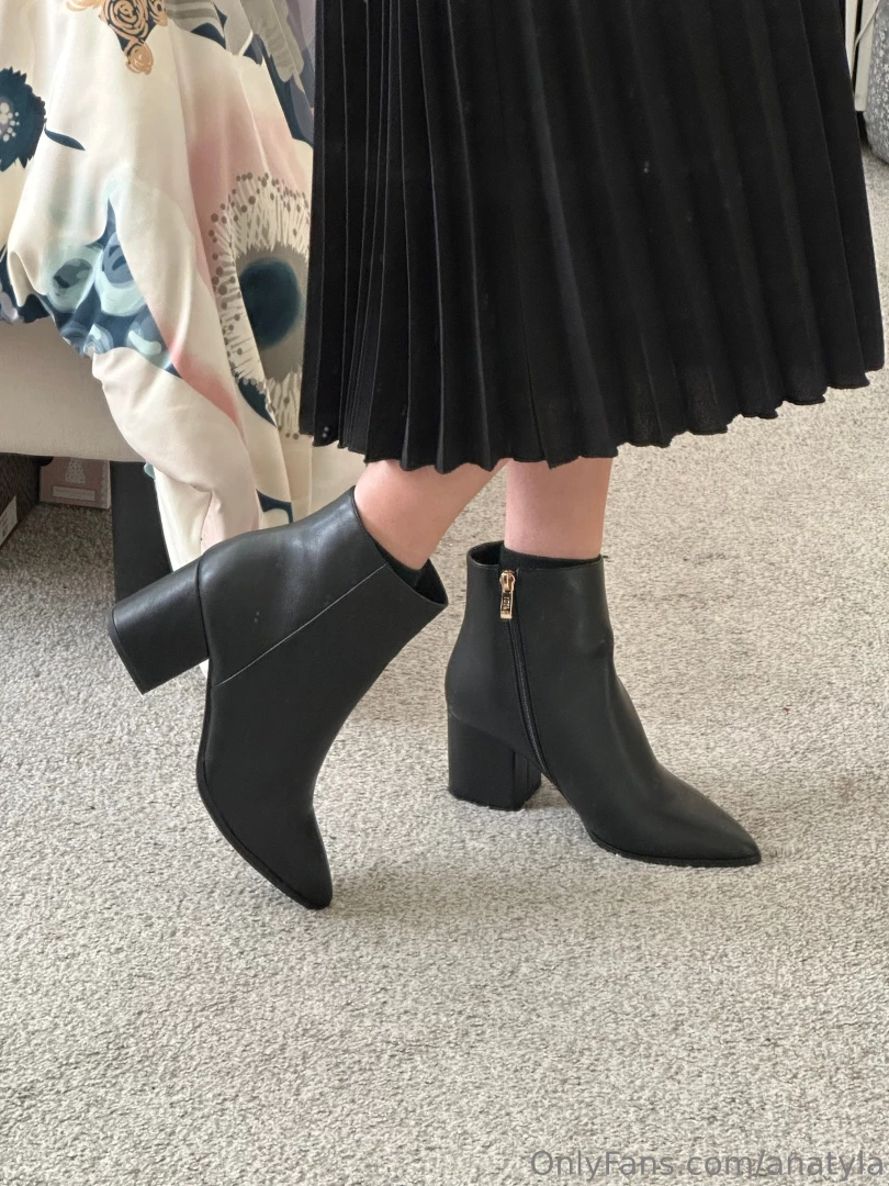 Looked chic in the office today in my new boots that a fan bought for part 1 